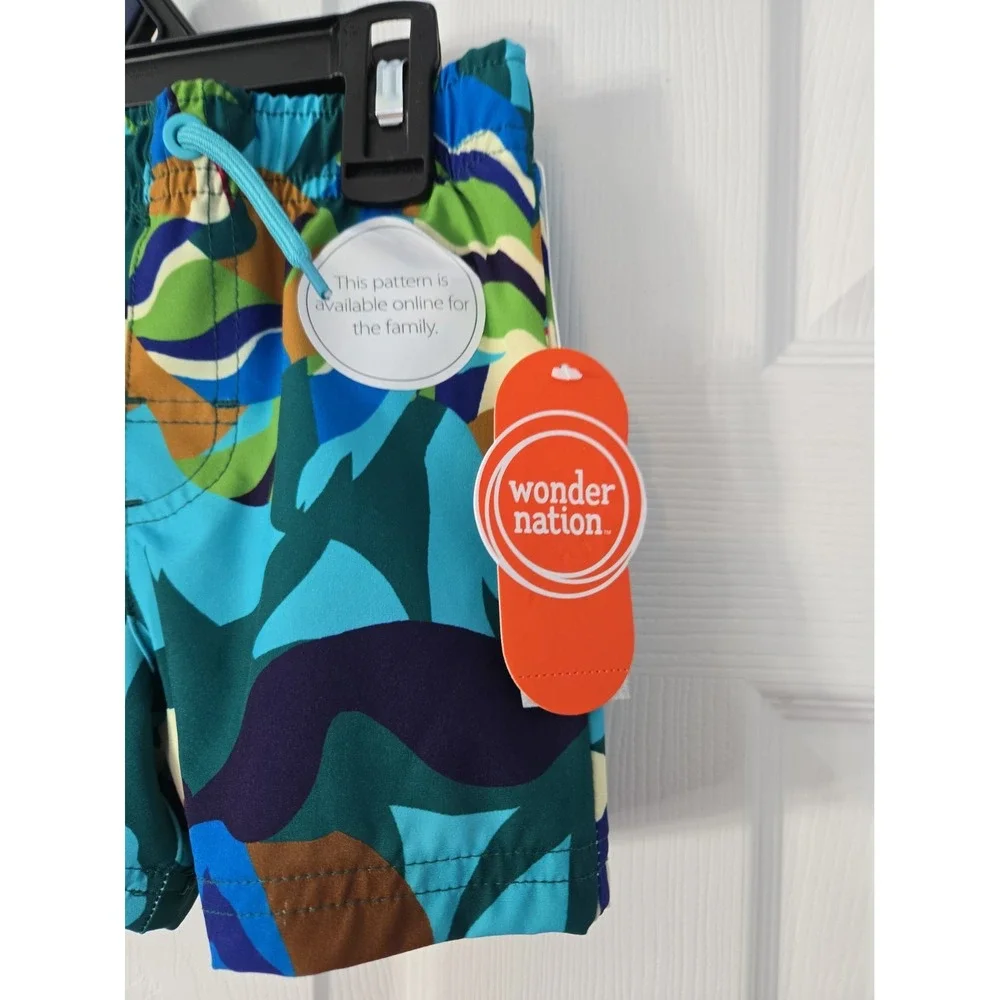 Wonder Nation Infant 18M Swim Trunks Multicolor